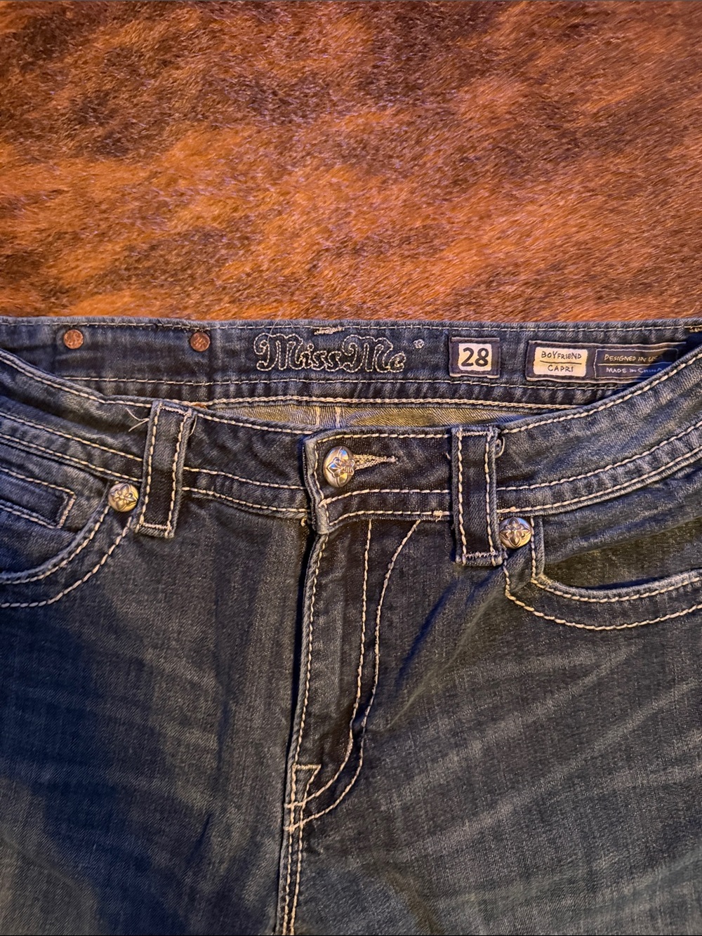 Miss Me woman Indigo Blue Relaxed Fit caprice